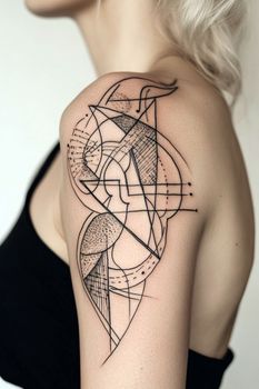 Geometric Tattoo — Tattoo AI template