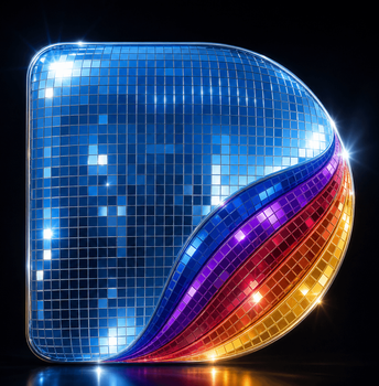 Disco Ball Logo — Trending AI template