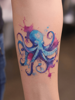 Watercolor Tattoo — Tattoo AI template
