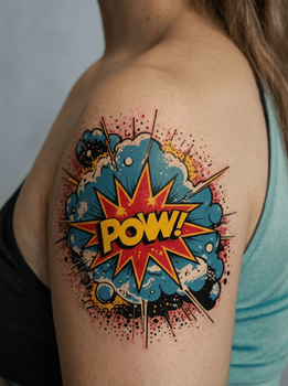 Pop-art Tattoo — Tattoo AI template
